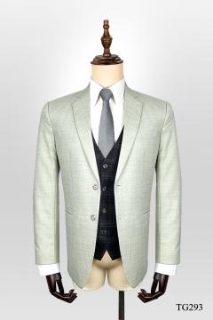 Bộ Suit Xanh Cốm Pastel Modern Fit TGS293